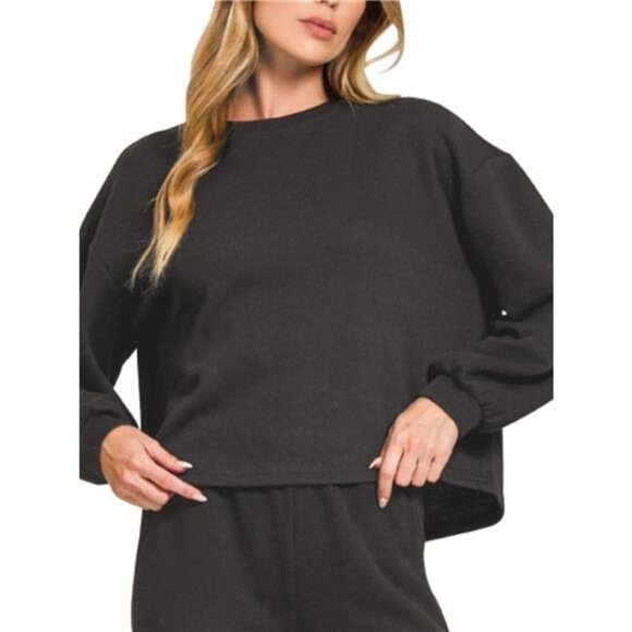 Zenana French Rib Pullover and Pants Set - Picture 1 of 2